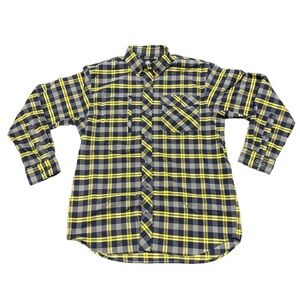 BNWOT Alaskan Hardgear by Duluth Trading Company Yellow and Black Plaid Shirt